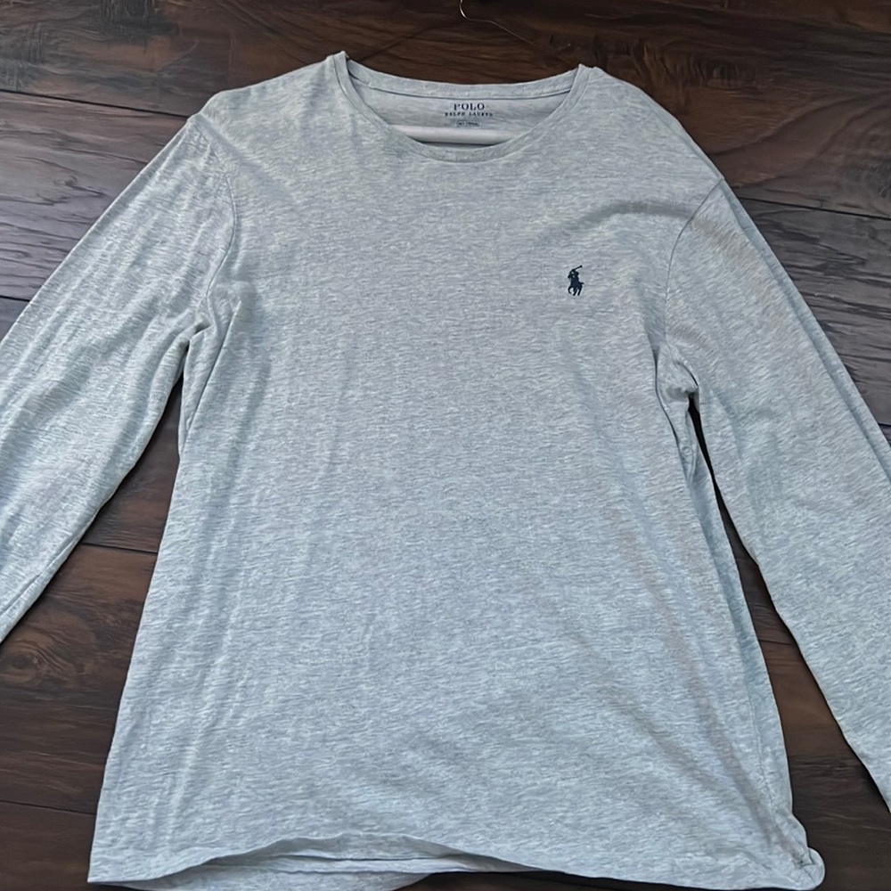 Polo Ralph Lauren Heather Grey Long Sleeve Shirt